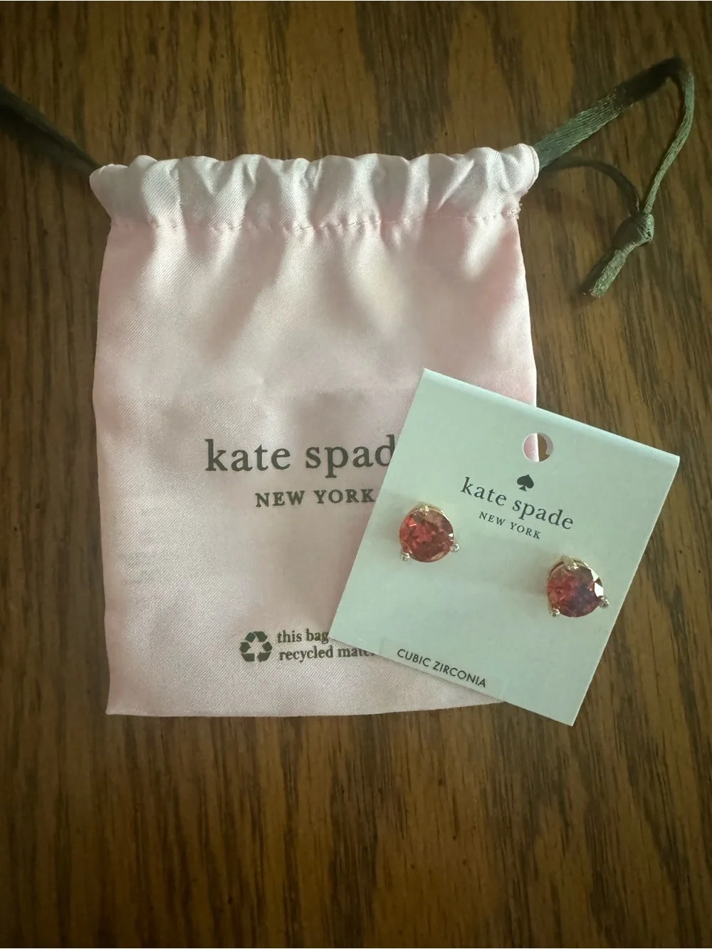 Kate Spade Rise and Shine Studs - Garnet